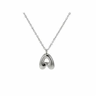 Γυναικείο Ατσάλινο Κολιέ Μονόγραμμα Α - Women's Steel Necklace Monogram A