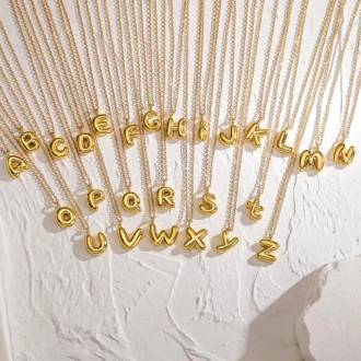 Γυναικείο Ατσάλινο Κολιέ Μονόγραμμα C - Women's Steel Necklace Monogram C