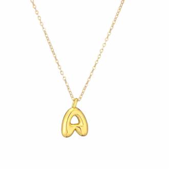 Γυναικείο Ατσάλινο Κολιέ Μονόγραμμα Α - Women's Steel Necklace Monogram A