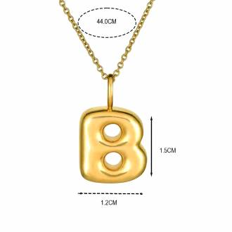 Γυναικείο Ατσάλινο Κολιέ Μονόγραμμα C - Women's Steel Necklace Monogram C