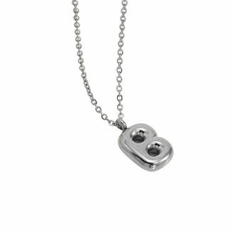 Γυναικείο Ατσάλινο Κολιέ Μονόγραμμα C - Women's Steel Necklace Monogram C
