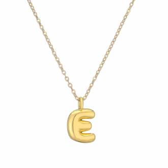 Γυναικείο Ατσάλινο Κολιέ Μονόγραμμα E - Women's Steel Necklace Monogram E