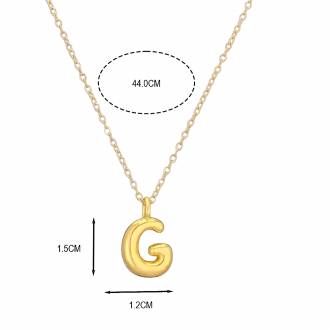 Γυναικείο Ατσάλινο Κολιέ Μονόγραμμα G - Women's Steel Necklace Monogram G (Αντιγραφή)