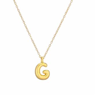 Γυναικείο Ατσάλινο Κολιέ Μονόγραμμα G - Women's Steel Necklace Monogram G (Αντιγραφή)