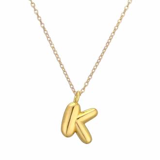 Γυναικείο Ατσάλινο Κολιέ Μονόγραμμα K - Women's Steel Necklace Monogram K