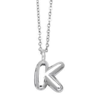 Γυναικείο Ατσάλινο Κολιέ Μονόγραμμα K - Women's Steel Necklace Monogram K