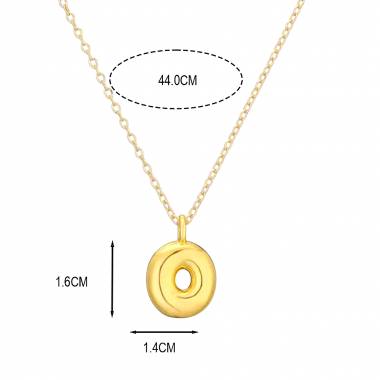 Γυναικείο Ατσάλινο Κολιέ Μονόγραμμα O- Women's Steel Necklace Monogram O