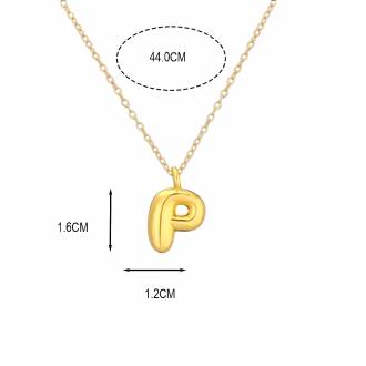 Γυναικείο Ατσάλινο Κολιέ Μονόγραμμα "P" - Women's Steel Necklace Monogram "P"
