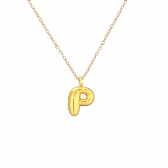 Γυναικείο Ατσάλινο Κολιέ Μονόγραμμα "P" - Women's Steel Necklace Monogram "P"
