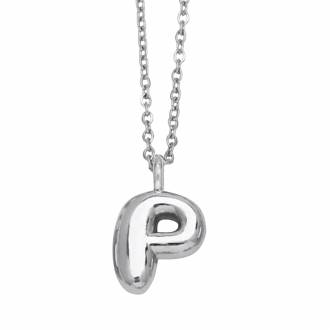 Γυναικείο Ατσάλινο Κολιέ Μονόγραμμα "P" - Women's Steel Necklace Monogram "P"