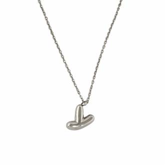 Γυναικείο Ατσάλινο Κολιέ Μονόγραμμα "Z"- Women's Steel Necklace Monogram "Z"
