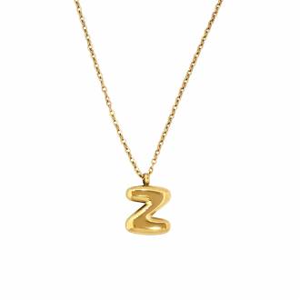 Γυναικείο Ατσάλινο Κολιέ Μονόγραμμα "Z"- Women's Steel Necklace Monogram "Z''