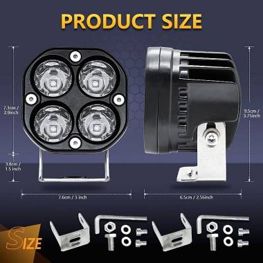 Προβολέας εργασίας 4 LED 10-30V - LED work light
