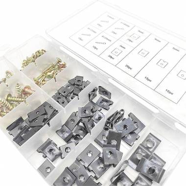 Βίδες & κλιπ U-TYPE σετ 170τμχ - U-clip and screw assortment