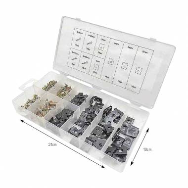 Βίδες & κλιπ U-TYPE σετ 170τμχ - U-clip and screw assortment