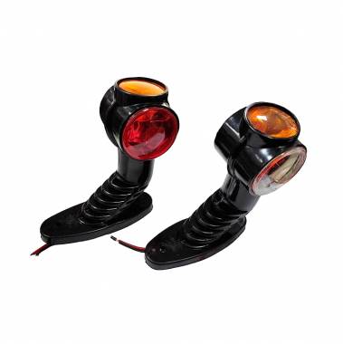 Ζευγάρι Φώτα Όγκου LED Πορτοκαλί-Κόκκινο – LED Volume Lights Orange – Red