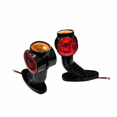 Ζευγάρι Φώτα Όγκου LED Πορτοκαλί-Κόκκινο – LED Volume Lights Orange – Red