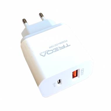 Treqa Γρήγορος φορτιστής 38W 1 USB 3.0+1 Type-C CH-635 - Quick Charger