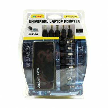 Andowl Q-A281 Universal Φορτιστής Laptop 150W με σετ βυσμάτων - Universal laptop adapter