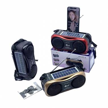EPE FP-227-S Φορητό Ηλιακό Ηχείο με USB & φακό – Wireless speaker with USB & torch