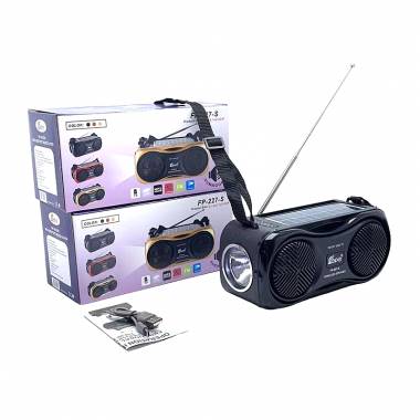 EPE FP-227-S Φορητό Ηλιακό Ηχείο με USB & φακό – Wireless speaker with USB & torch