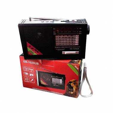 EB-1520UB Φορητό Ραδιόφωνο με USB & φακό – Radio torch