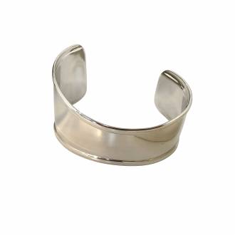 Γυναικείο Βραχιόλι  Χειροπέδα Ασημί-Women's Handcuff Bracelet Silver