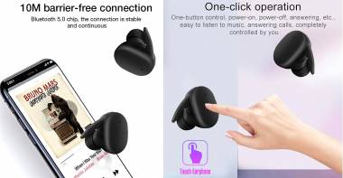 Αδιάβροχα Ασύρματα Ακουστικά Bluetooth με Θήκη Φόρτισης DT-7 IPX