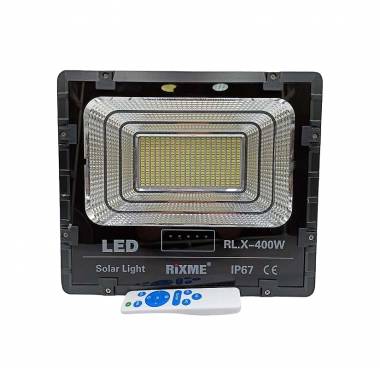 400W Ηλιακός Προβολέας Αδιάβροχος Rixme 32000LM με Πάνελ & Τηλεκοντρόλ