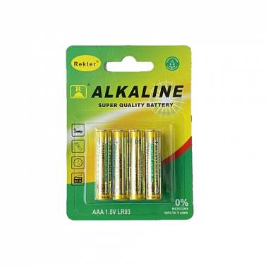 Αλκαλικές Μπαταρίες AAA 1.5V Recter 4τμχ