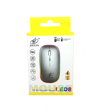 Ασύρματο Ποντίκι RGB 8LED με Usb