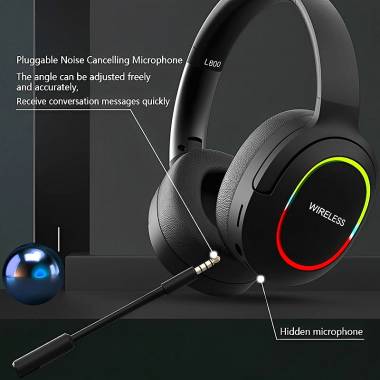 Ασύρματα Ακουστικά L800 - Life Studio RGB Gaming Pro Stereo Headphones