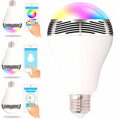 Έξυπνη Λάμπα LED RGB Bluetooth Speaker Ηχείο