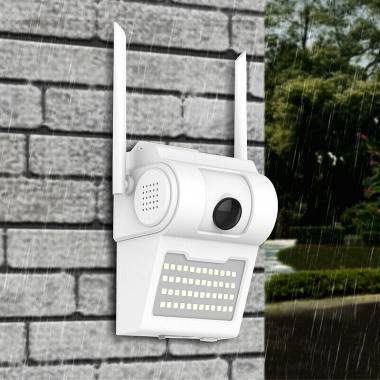 Εξωτερική Ασύρματη Λάμπα Κάμερα Τοίχου Wall Lamp Camera V380 - Αδιάβροχη