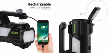 Επαναφορτιζόμενος Φακός Powerbank 10w