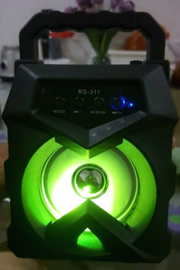 Φορητό Ηχείο Bluetooth Led 3 ιντσών RS-312 USB/SD/AUX