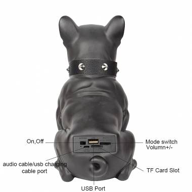 Φορητό Ηχείο Bulldog Bluetooth Mp3 10W με Διάρκεια Μπαταρίας έως 6 ώρες (Μαύρο & Κόκκινο
