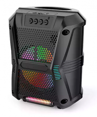 Φορητό Ηχείο Εξωτερικού Χώρου 20w Bluetooth RGB (USB,FM,AUX,καλώδιο Micro USB) με Δώρο Μικρόφωνο