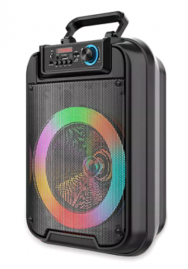 Φορητό Ηχείο Εξωτερικού Χώρου 20w Bluetooth RGB HIFI SUPER BASS (USB,FM,AUX,καλώδιο Micro USB) με Δώρο Μικρόφωνο