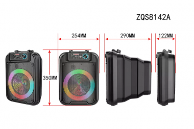 Φορητό Ηχείο Εξωτερικού Χώρου 20w Bluetooth RGB HIFI SUPER BASS (USB,FM,AUX,καλώδιο Micro USB) με Δώρο Μικρόφωνο