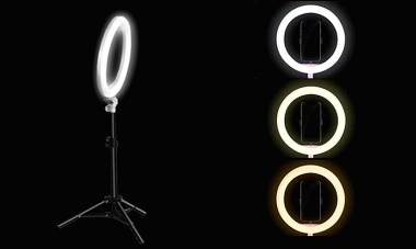 Φωτιστικό Led Δαχτυλίδι 10inch Dimmer και Τρίποδο με 3 χρώματα
