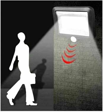 Ηλιακός Προβολέας Αδιάβροχος 100Led με Αισθητήρας Κίνησης 100w