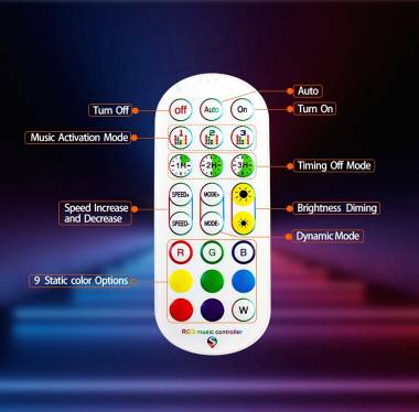 Led RGB Usb Bluetooth Αστέρι Τοίχου