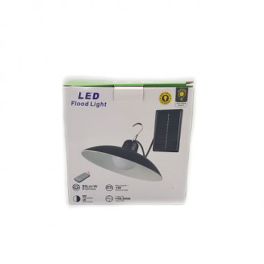 LED Λάμπα Κρεμαστή με Ηλιακό Πάνελ & Τηλεχειριστήριο