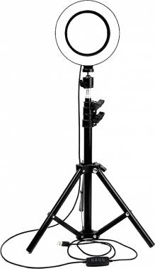 RGB Led Ring Light MJ-33 33cm 12'' 3000-6000K με Τρίποδο Δαπέδου και Βάση για Κινητό