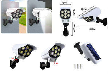 Ηλιακός Προβολέας με Αισθητήρα Κίνησης 77Led