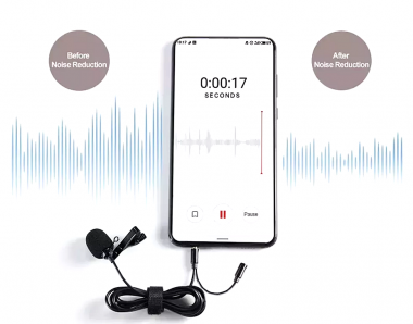 Μικρόφωνο Lavalier Mini Stereo 3.5AUX 1.5M με Κλιπ