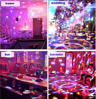 Led Disco Μπάλα Φωτορυθμικό RGB Bluetooth με Κοντρόλ