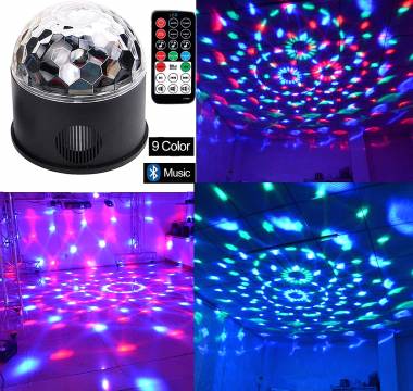 Led Disco Μπάλα Φωτορυθμικό RGB Bluetooth με Κοντρόλ
