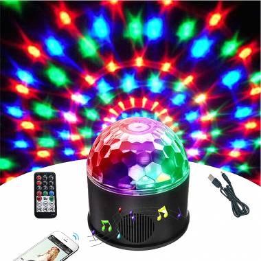 Led Disco Μπάλα Φωτορυθμικό RGB Bluetooth με Κοντρόλ